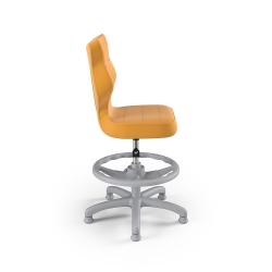 Krzesełko do biurka (wzrost 119-142) Petit żółty (Velvet)