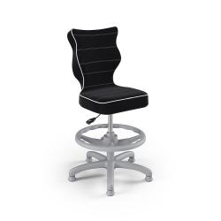 Krzesełko do biurka (wzrost 133-159) Petit czarny (Jasmine)