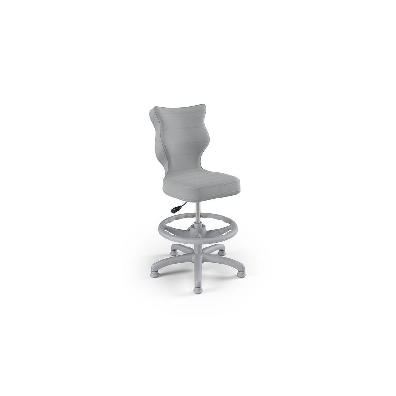 Krzesełko do biurka (wzrost 133-159) Petit szary (Velvet)