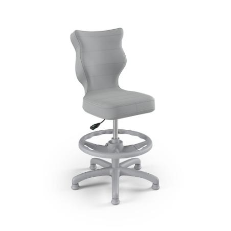 Krzesełko do biurka (wzrost 133-159) Petit szary (Velvet)