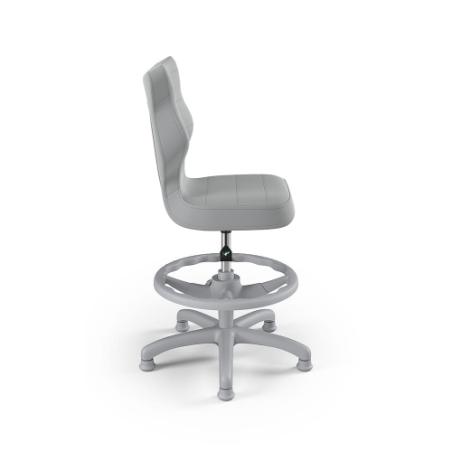 Krzesełko do biurka (wzrost 133-159) Petit szary (Velvet)