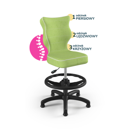 Krzesełko do biurka (wzrost 133-159) Petit zielony (Visto)