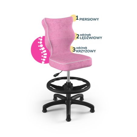 Krzesełko do biurka (wzrost 133-159) Petit różowy (Visto)