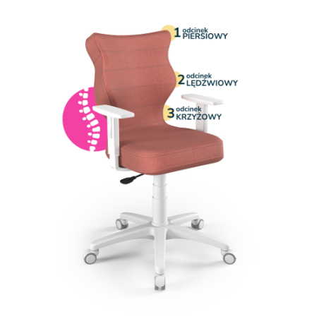 Krzesełko młodzieżowe (wzrost 146-176,5) Duo różowy (Monolith)