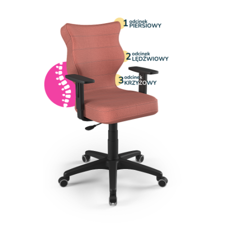 Krzesełko młodzieżowe (wzrost 146-176,5) Duo różowy (Monolith)