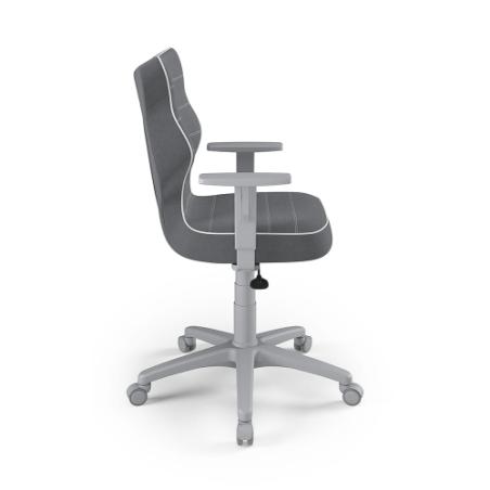 Krzesełko młodzieżowe (wzrost 146-176,5) Duo ciemny szary (Jasmine)