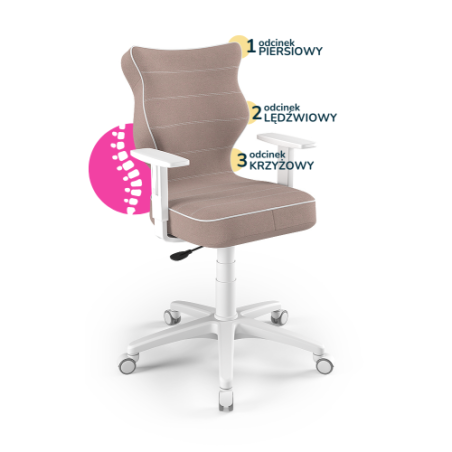 Krzesełko młodzieżowe (wzrost 146-176,5) Duo różowy (Jasmine)