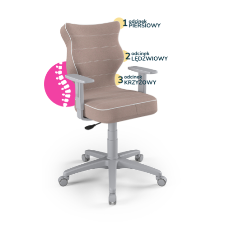 Krzesełko młodzieżowe (wzrost 146-176,5) Duo różowy (Jasmine)