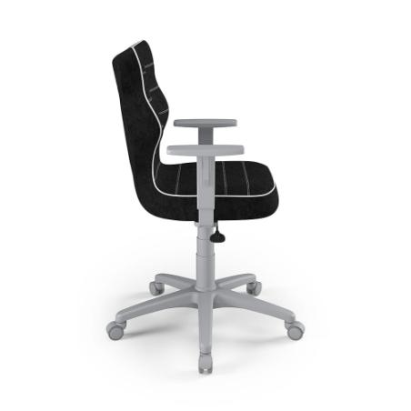 Krzesełko młodzieżowe (wzrost 146-176,5) Duo czarny (Visto)