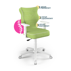 Krzesełko młodzieżowe (wzrost 146-176,5) Duo zielony (Visto)