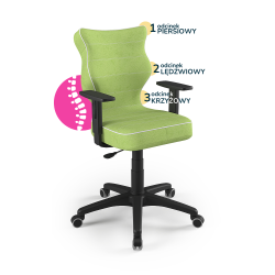 Krzesełko młodzieżowe (wzrost 146-176,5) Duo zielony (Visto)
