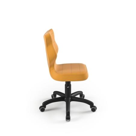 Krzesełko do biurka (wzrost 119-142) Petit żółty (Velvet)