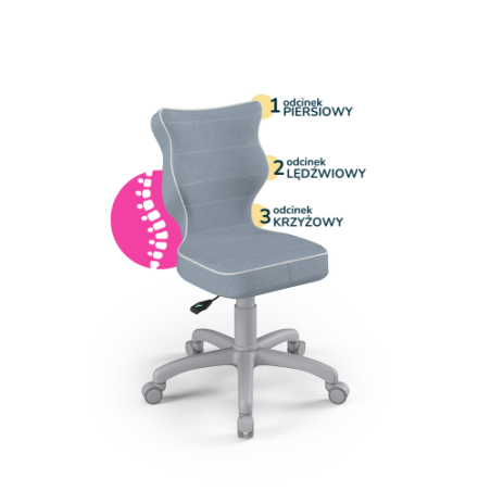 Krzesełko do biurka (wzrost 119-142) Petit niebieski (Jasmine)