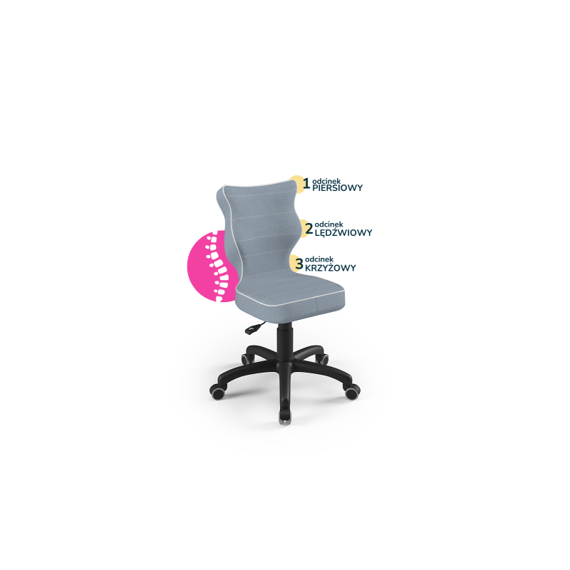 Krzesełko do biurka (wzrost 119-142) Petit niebieski (Jasmine)