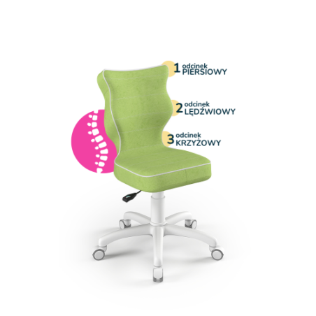 Krzesełko do biurka (wzrost 119-142) Petit zielony (Visto)