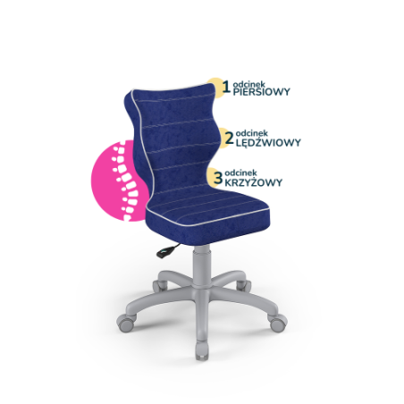 copy of Krzesełko do biurka (wzrost 119-142) Petit niebieski (Visto)