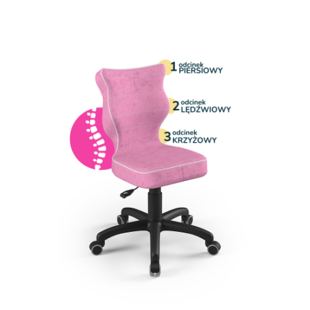 Krzesełko do biurka (wzrost 133-159) Petit różowy (Visto)