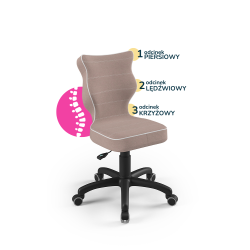 Krzesełko do biurka (wzrost 133-159) Petit różowy (Jasmine)