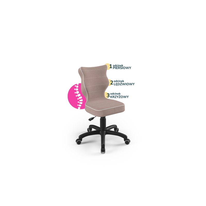 Krzesełko do biurka (wzrost 133-159) Petit różowy (Jasmine)