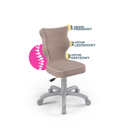 Krzesełko do biurka (wzrost 133-159) Petit różowy (Jasmine)