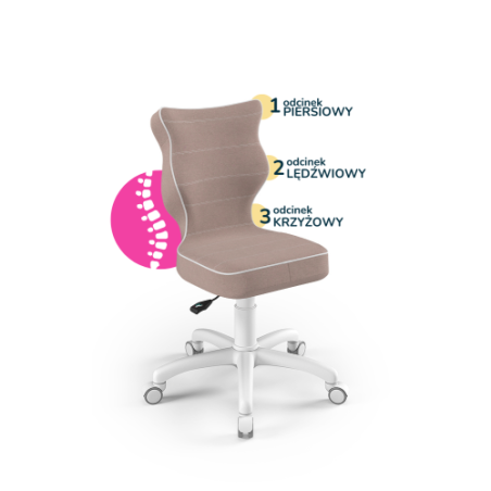 Krzesełko do biurka (wzrost 133-159) Petit różowy (Jasmine)