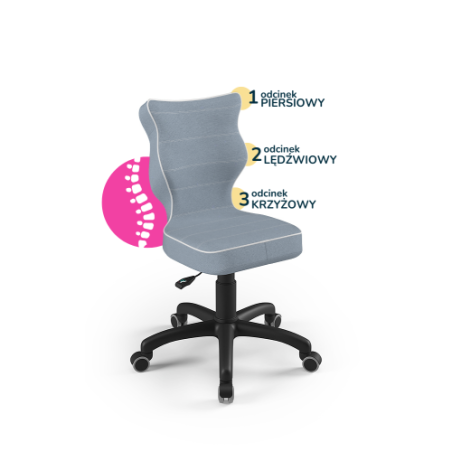 Krzesełko do biurka (wzrost 133-159) Petit niebieski (Jasmine)