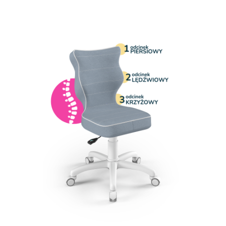 Krzesełko do biurka (wzrost 133-159) Petit niebieski (Jasmine)