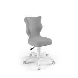 Krzesełko do biurka (wzrost 133-159) Petit szary (Velvet)