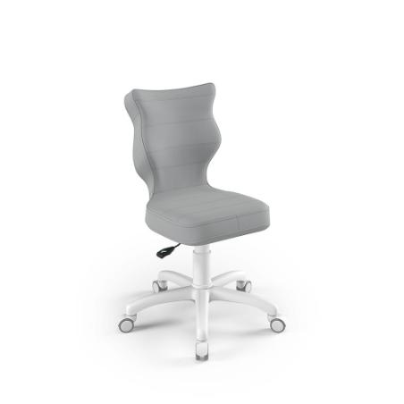 Krzesełko do biurka (wzrost 133-159) Petit szary (Velvet)