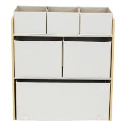 3 Sprouts Regał z Pojemnikami na Zabawki Cream