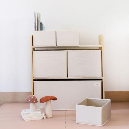 3 Sprouts Regał z Pojemnikami na Zabawki Cream