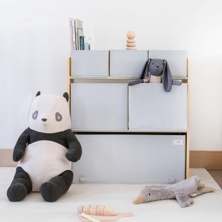 3 Sprouts Regał z Pojemnikami na Zabawki Gray