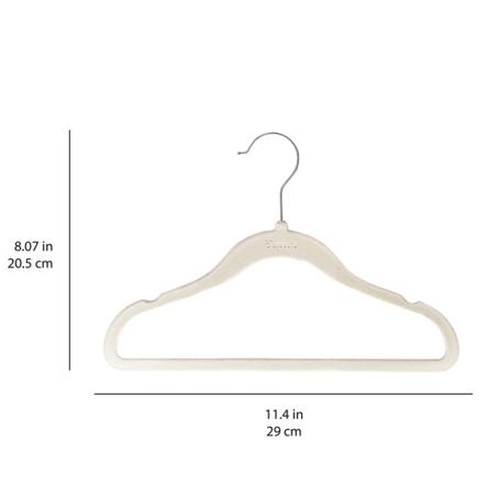 3 Sprouts Wieszaki Welurowe dla Dzieci Seafoam 15 szt.