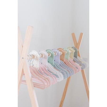 3 Sprouts Wieszaki Welurowe dla Dzieci Hazelnut 15 szt.