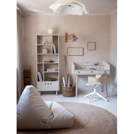 Wood Luck Design River Biurko Sekretarzyk Piaskowy Beż