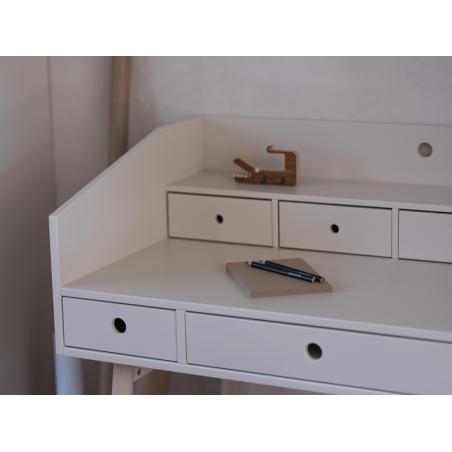 Wood Luck Design River Biurko Sekretarzyk Piaskowy Beż