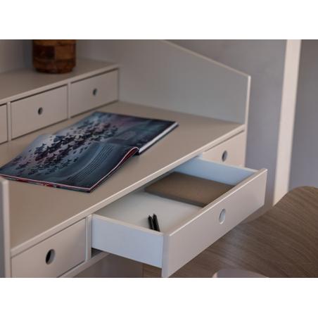 Wood Luck Design River Biurko Sekretarzyk Piaskowy Beż