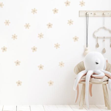 Pastelowe Love Naklejka Stokrotki I