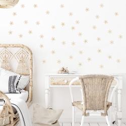 Pastelowe Love Naklejka Stokrotki I