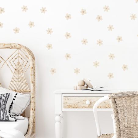 Pastelowe Love Naklejka Stokrotki I