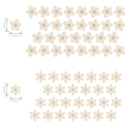 Pastelowe Love Naklejka Stokrotki I