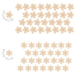 Pastelowe Love Naklejka Stokrotki II