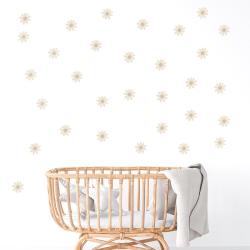 Pastelowe Love Naklejka Stokrotki V