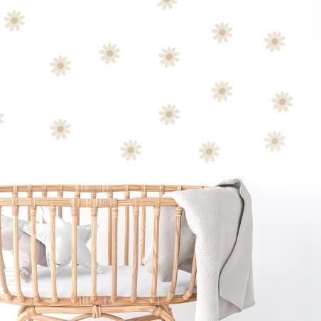 Pastelowe Love Naklejka Stokrotki V