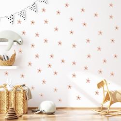 Pastelowe Love Naklejka Niezapominajki Boho