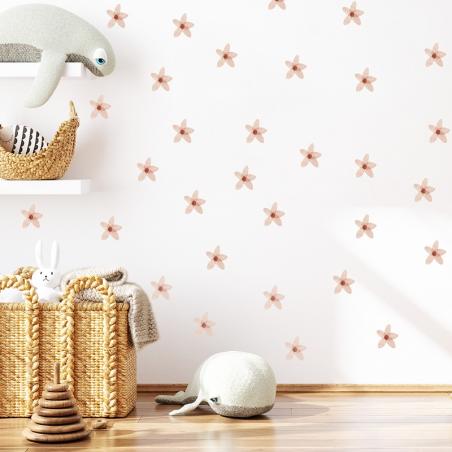 Pastelowe Love Naklejka Niezapominajki Boho