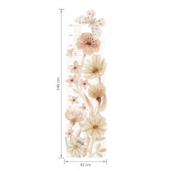 Pastelowe Love Naklejka Miarka Łąka