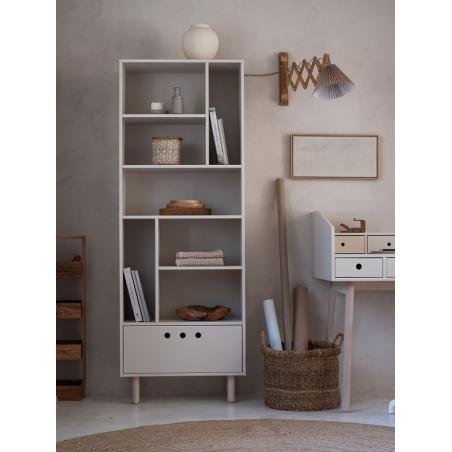 Wood Luck Design River Regał Piaskowy Beż