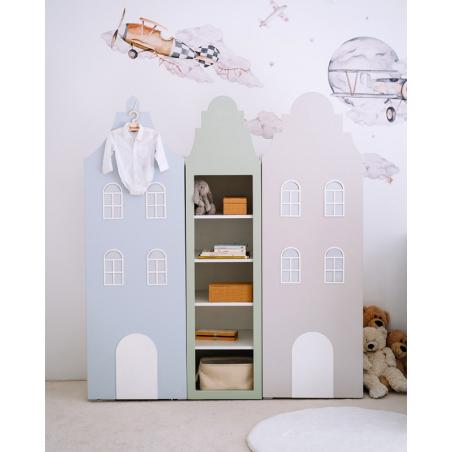 Regał Kamieniczka Amsterdam (szary)