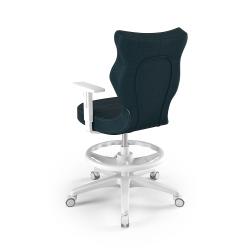 Krzesełko młodzieżowe (wzrost 146-176,5) Duo z podnóżkiem granatowy (Monolith)